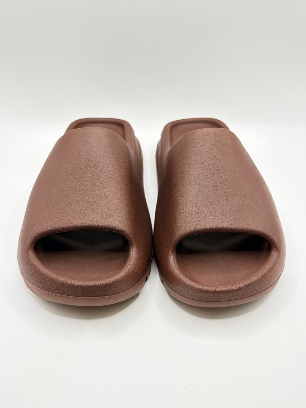 YEEZY YS-01 Foam Slide Sandals Fudge Brown Size 8 Slip On Dust Bag New